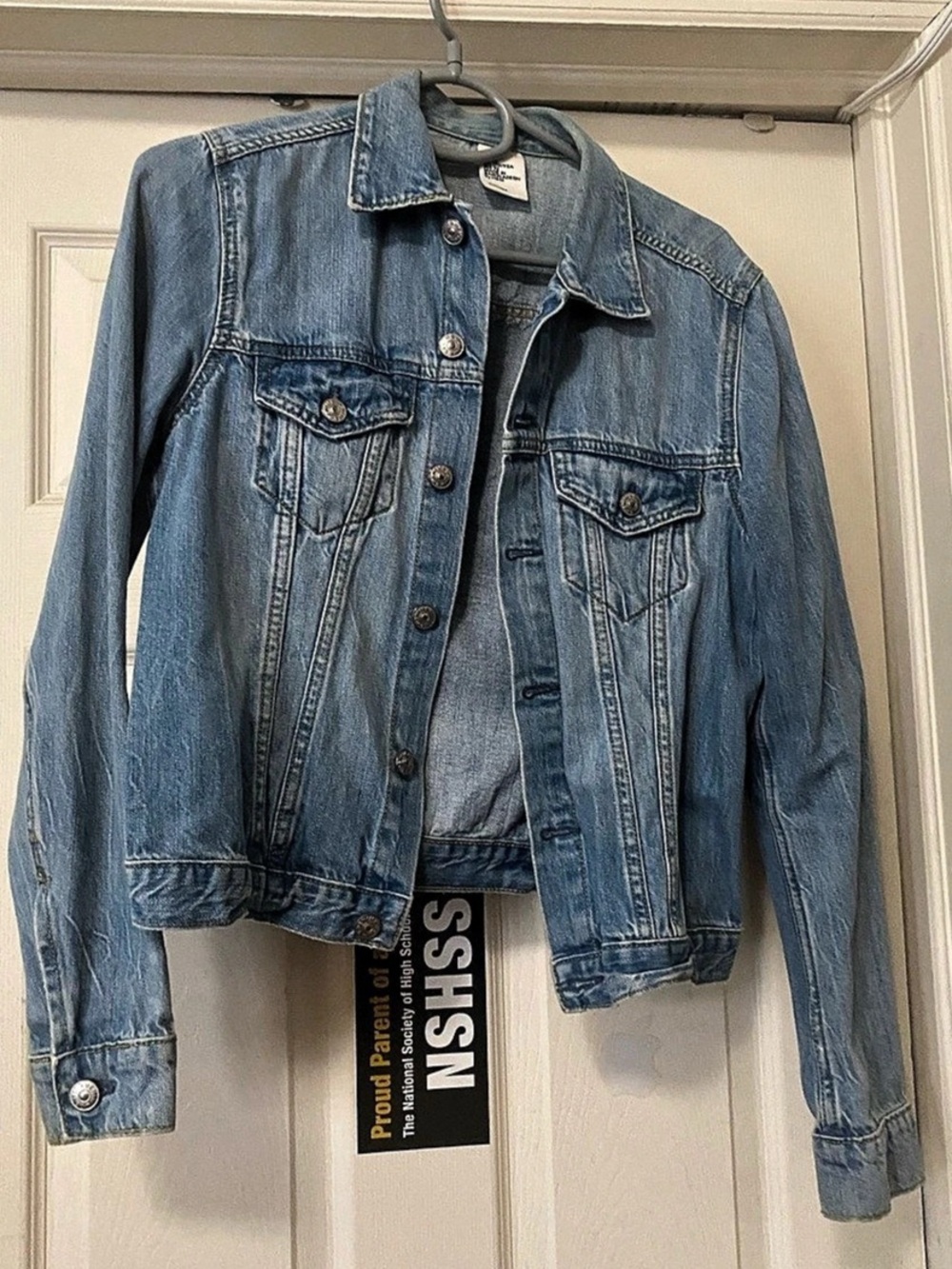 H&M Denim Jacket in Blue Size Medium